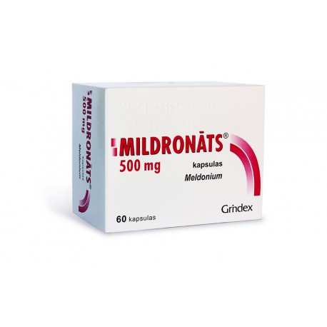 Mildronate Grindex 60x500mg